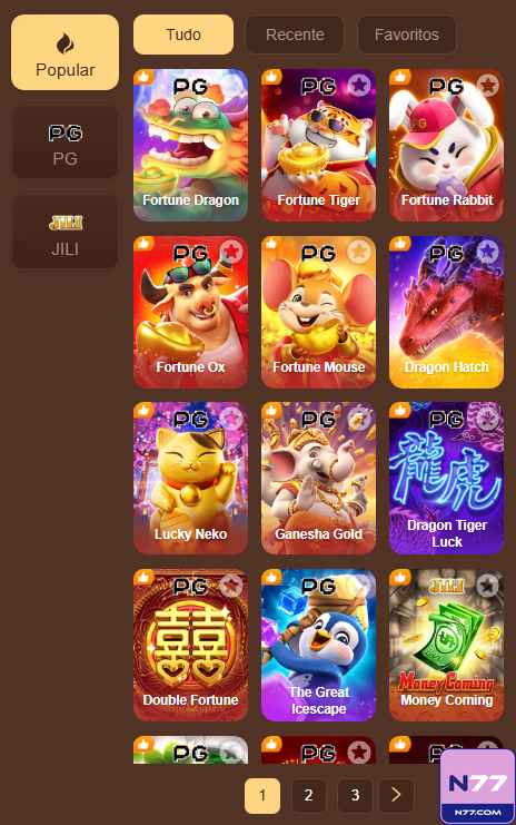 Uma Coleção Incrível e Prêmios Aguarda no n77.com